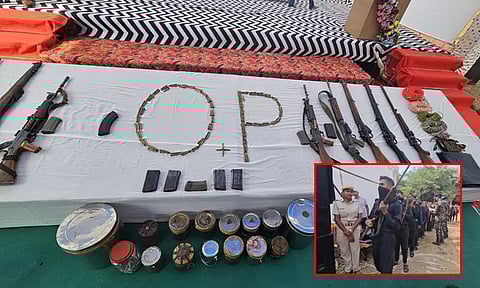 ஒடிசா: ஆயுதங்களை ஒப்படைத்து விட்டு 22 நக்சலைட்டுகள் போலீசில் சரண்