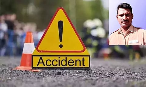 திருவாரூர்: பைக் மீது லாரி மோதி போலீஸ்காரர் பலி