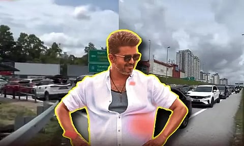 Fans are flocking to Malaysia... causing a 5 km long traffic jam