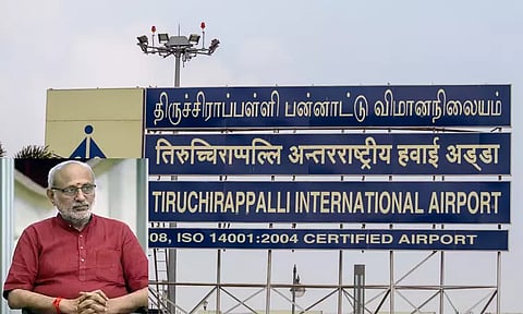 துணை ஜனாதிபதி வருகை: திருச்சி விமான நிலையத்தில் 3 அடுக்கு பாதுகாப்பு