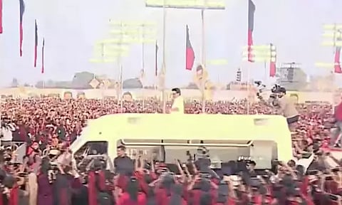 திமுக மேற்கு மண்டல மகளிரணி மாநாடு தொடங்கியது: மு.க. ஸ்டாலினுக்கு தொண்டர்கள் உற்சாக வரவேற்பு