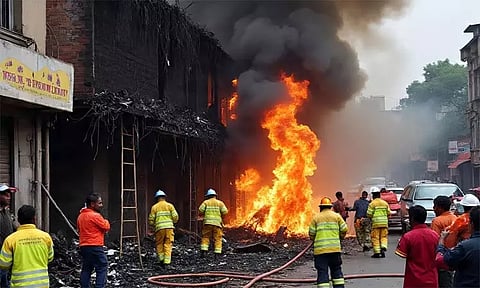 டெல்லி: தீ விபத்தில் தம்பதி பலி