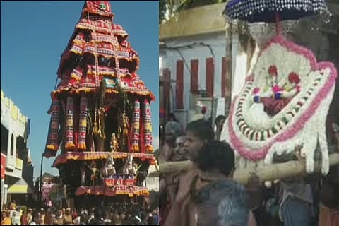 மார்கழி திருவிழா: சுசீந்திரம் தாணுமாலய சாமி கோவிலில் தேரோட்டம் கோலாகலம்