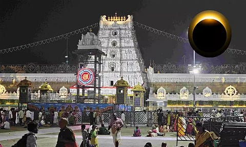 சந்திர கிரகணம்: மார்ச் 3-ந்தேதி திருப்பதி கோவிலில் 10½ மணி நேரம் நடை அடைப்பு