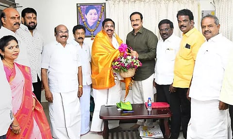 வெற்றிக் கூட்டணியில் இணைந்துள்ள பாமகவை மகிழ்ச்சியோடு வரவேற்கிறோம் - எடப்பாடி பழனிசாமி