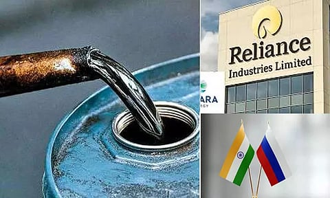 ரஷியாவிடம் இருந்து கச்சா எண்ணெய் இறக்குமதி கிடையாது - ரிலையன்ஸ் தகவல்