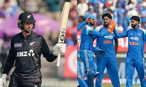 முதல் ஒருநாள் போட்டி: நியூசிலாந்து அணி 300 ரன்கள் குவிப்பு