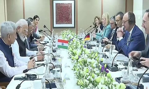 ஜெர்மன் அதிபருடன் பிரதமர் மோடி உயர்மட்ட அளவிலான ஆலோசனை