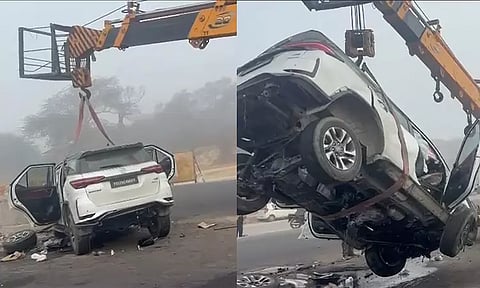 பஞ்சாப்: சாலை தடுப்பு மீது கார் மோதி கோர விபத்து - 5 பேர் பலி