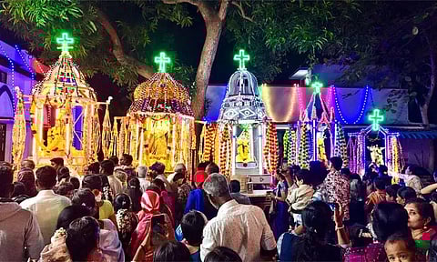 மயிலாடுதுறை புனித அந்தோணியார் திருத்தல ஆண்டு திருவிழா தேர்பவனி