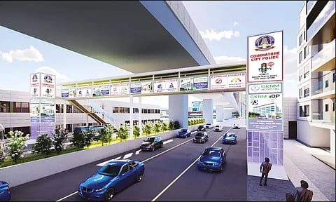 கோவை அவினாசியில் ரூ.2½ கோடி செலவில் அமைகிறது மின்விசை படிக்கட்டுடன் நடைமேம்பாலம்