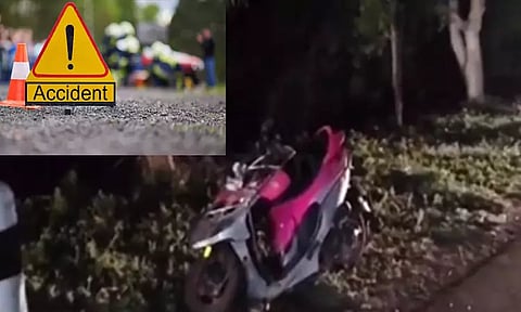 கரூர்: ஸ்கூட்டர் மீது பஸ் மோதி விபத்து - பச்சிளம் குழந்தை உள்பட 3 பேர் பலி