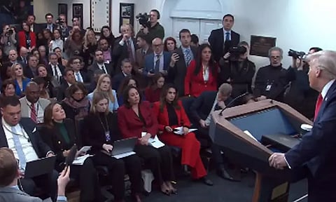 உலக பாதுகாப்புக்காக கிரீன்லாந்து அமெரிக்காவுக்கு தேவை: வெள்ளை மாளிகையில் டிரம்ப் பேச்சு