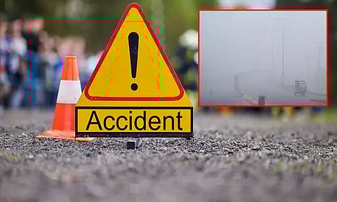 பாகிஸ்தான்: அடர்பனியால் வாகனங்கள் மோதல்; 5 பேர் பலி, 8 பேர் காயம்