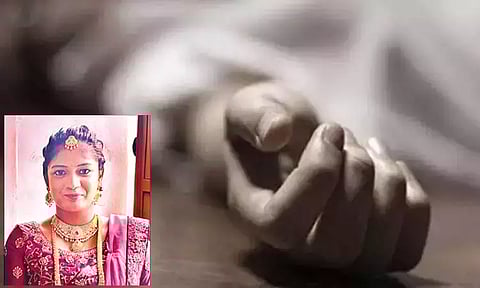 ஆபாசமாக படம் பிடித்து வரதட்சணை கேட்டு மிரட்டிய கணவர்... இளம்பெண் தற்கொலை