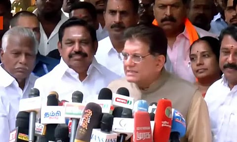 தமிழகத்தில் தேசிய ஜனநாயக கூட்டணி ஆட்சிக்கு வரும்: பியூஸ் கோயல்