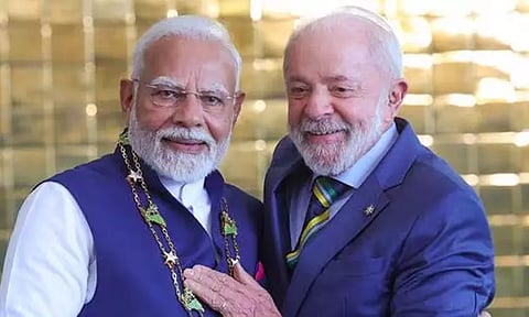 பிரதமர் மோடியுடன் பிரேசில் அதிபர் பேச்சுவார்த்தை