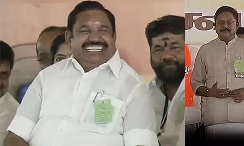 டிடிவி தினகரனுடன் கை குலுக்கிய எடப்பாடி பழனிசாமி