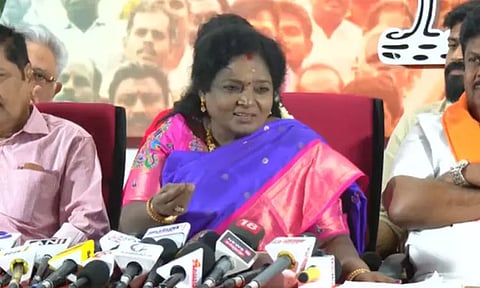 ‘எங்கள் கூட்டணி சின்னமான குக்கரிலும் விசில் இருக்கிறது’ - தமிழிசை சவுந்தரராஜன்