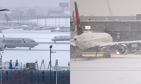 அமெரிக்காவில் பனிப்புயல்: 13 ஆயிரம் விமானங்கள் ரத்து