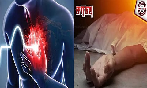 சப்-இன்ஸ்பெக்டர் இறந்த அதிர்ச்சியில் தாய் மாரடைப்பால் சாவு