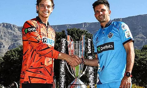 எஸ்.ஏ. டி20 லீக் இறுதிப்போட்டி : பிரிட்டோரியா கேப்பிடல்ஸ் - சன்ரைசர்ஸ் இன்று மோதல்