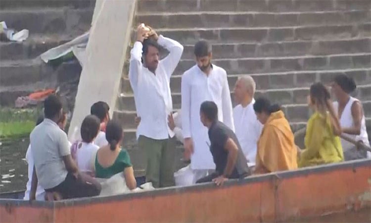 அஜித்பவாரின் அஸ்தி கரைப்பு|Ajit Pawar's ashes immersed
