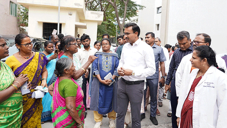கீழ்பாக்கம் அரசு மருத்துவமனையில் அமைச்சர் அருண்ராஜ் ஆய்வு