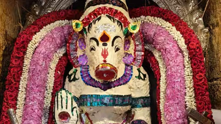 ஆஷாட நவராத்திரி விழா... தஞ்சை பெரிய கோவிலில் வாராஹி அம்மனுக்கு வெண்ணெய் அலங்காரம்