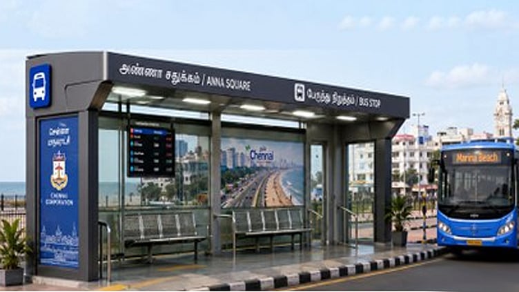 மெரினாவில் ரூ.78.40 லட்சம் மதிப்பில் குளிா்சாதன பேருந்து நிறுத்தம் - டெண்டர் வெளியீடு