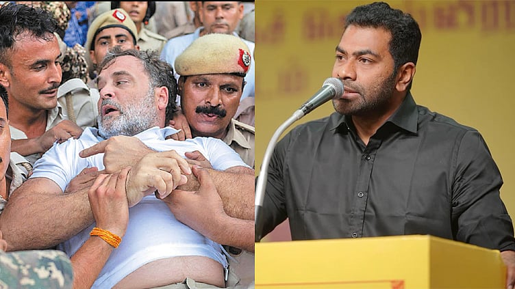 ராகுல் காந்தி கைது: அமைச்சர் ஆதவ் அர்ஜுனா கண்டனம்