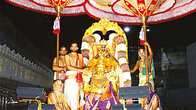 திருப்பதி ஏழுமலையான் கோவிலில் பவுர்ணமி கருடசேவை கோலாகலம்
