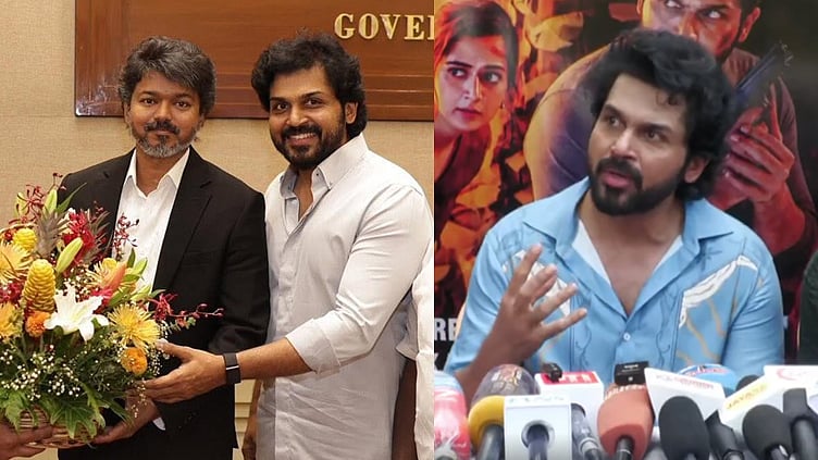"எனக்கு அரசியலுக்கு வரும் எண்ணம் இல்லை"- நடிகர் கார்த்தி பேட்டி
