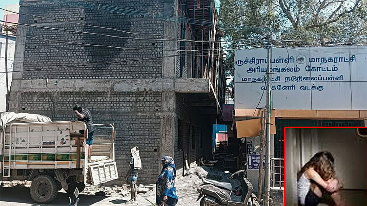 பள்ளி கட்டிடத்தில் வைத்து 16 வயது சிறுமி பாலியல் பலாத்காரம்; 4 சிறுவர்கள் கைது