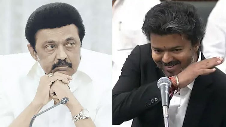 ‘போலி பிம்பம்’ உடைந்ததில் பதற்றம் பற்றிக்கொண்டதோ? - மு.க.ஸ்டாலினுக்கு தவெக கேள்வி