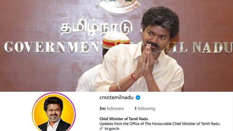 முதல்-அமைச்சர் விஜய்யின் இன்ஸ்டாகிராம் பக்கத்தை பின்தொடர்பவர்களின் எண்ணிக்கை 50 லட்சத்தை கடந்து சாதனை