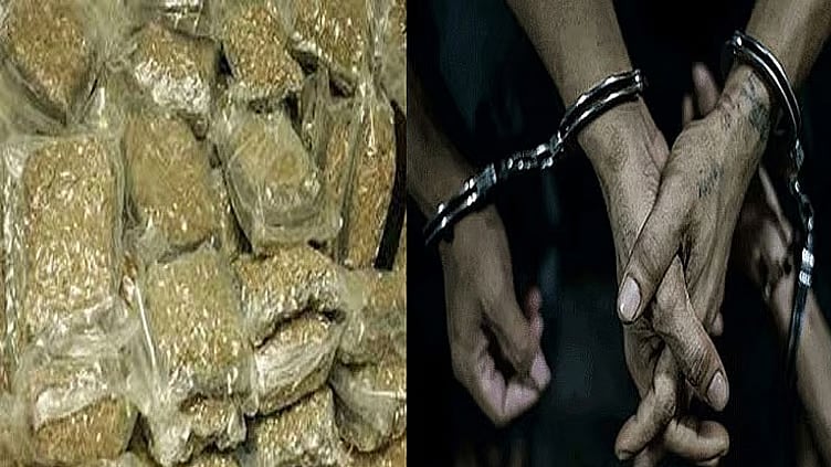 காரில் கடத்தி வரப்பட்ட 6 கிலோ கஞ்சா பறிமுதல்: சிறுவன் உள்பட 7 பேர் கைது