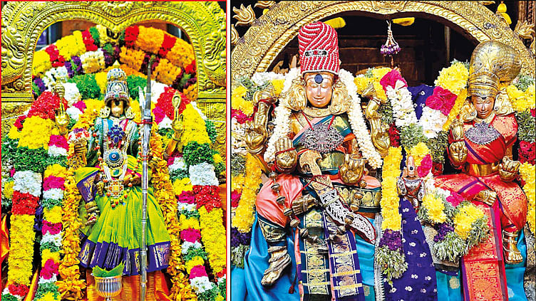 மதுரை மீனாட்சி அம்மன் கோவிலில் நவராத்திரி திருவிழா