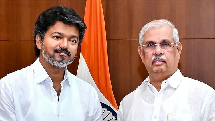 தமிழ்நாட்டின் கவர்னராக நியமிக்கப்பட்டுள்ள அர்லேகருக்கு முதல்-அமைச்சர் விஜய் வாழ்த்து