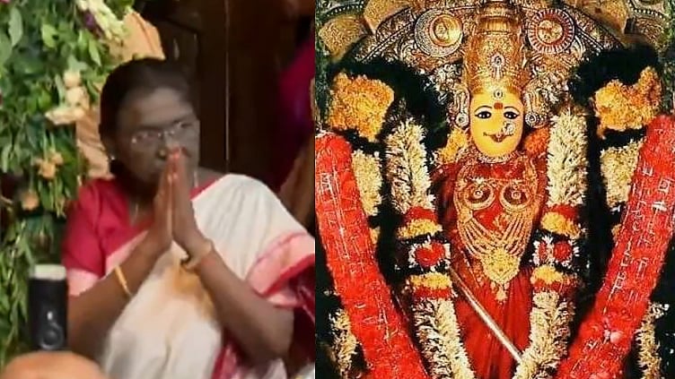 ஆந்திரா: கனக துர்கை அம்மன் கோவிலில் ஜனாதிபதி முர்மு சாமி தரிசனம்