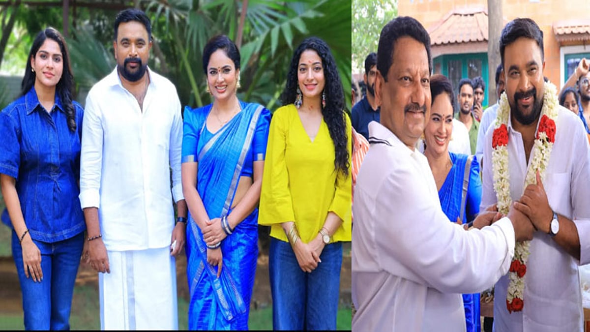 இளையராஜா இசையில் சசிகுமார் நடிக்கும் புதிய திரைப்படத்தின் பூஜை நடைபெற்றது
