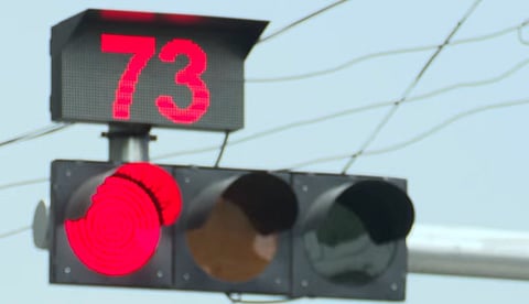 Screengrab of a Dhaka traffic signal