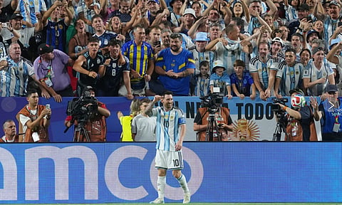 Lionel Messi ties men’s World Cup goals record with a hat trick 