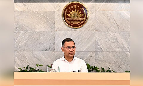 Prime Minister Tarique Rahman addressed investor business leaders at a roadshow organized for local and foreign investors at his office. 
