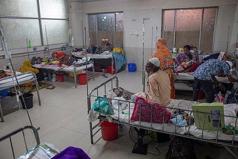 Measles patients at a hospital in Dhaka. Photo was taken in May this year.