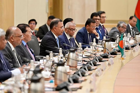 Prime Minister Tarique Rahman speaking at the bilateral meeting held at the Malaysian Prime Minister’s Office at Putrajaya on June 22, 2026.