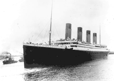 The Titanic leaves Southampton, England, April 10, 1912, on her maiden voyage. The company that owns the salvage rights to the Titanic is undertaking its first expedition to the wreckage of the ship in 14 years, and those involved in the mission said they have both heavy hearts and lofty goals for the trip. 