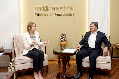 Home Minister Salahuddin Ahmed meets Australia delegraiton at the Bangladesh Secretariat on Wednesday (June 24 2026)
