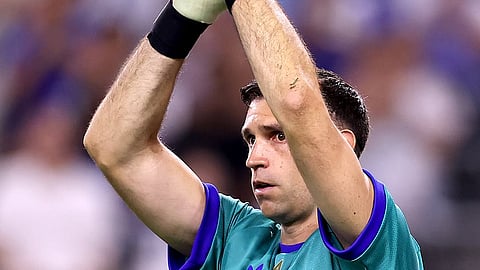 Argentina's goalkeeper Emiliano Martinez.