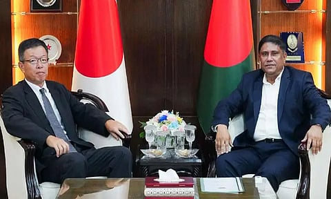 Japanese Ambassador to Bangladesh Saida Shinichi on June 29, 2026 pays a courtesy call on Prime Minister's Defence Adviser Brig Gen (retd) Dr AKM Shamsul Islam at his office in the Armed Forces Division (AFD) at Dhaka Cantonment.
